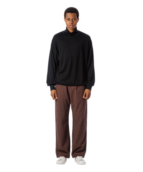Sandinista（サンディニスタ）の「Melino Wool Turtle Neck L-S Tee / メリノウールタートルネックニットソー（Tシャツ/カットソー・メンズ・グレー系その他/ブラック・LARGE/MEDIUM/SMALL）」の16枚目の写真