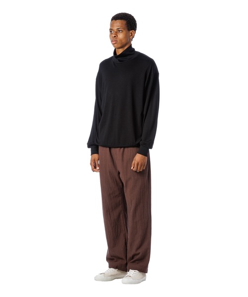 Sandinista（サンディニスタ）の「Melino Wool Turtle Neck L-S Tee / メリノウールタートルネックニットソー（Tシャツ/カットソー・メンズ・グレー系その他/ブラック・LARGE/MEDIUM/SMALL）」の17枚目の写真