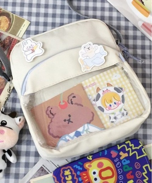BACKYARD FAMILY(バックヤードファミリー)の「痛バッグ ショルダーバッグ 斜めかけ(ショルダーバッグ・レディース・ブラック/ホワイト/ブルー/ピンク・FREE)」の9枚目の写真