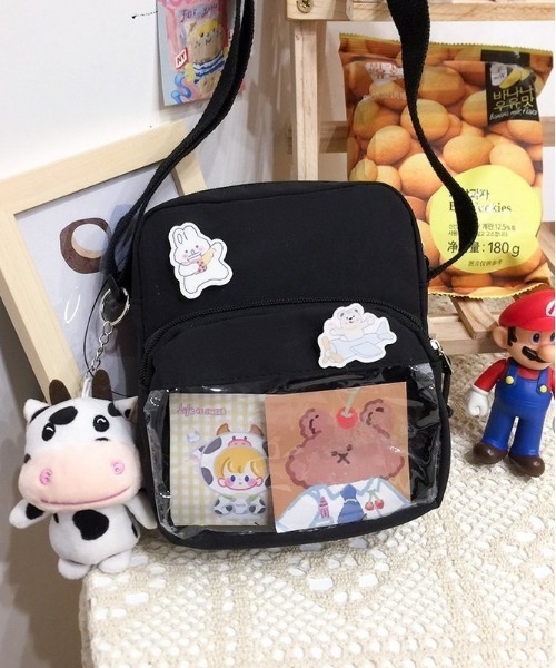 BACKYARD FAMILY(バックヤードファミリー)の「痛バッグ ショルダーバッグ 斜めかけ(ショルダーバッグ・レディース・ブラック/ホワイト/ブルー/ピンク・FREE)」の10枚目の写真