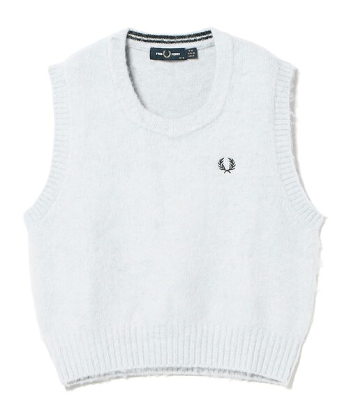 FRED PERRY(フレッドペリー)の「【別注】FRED PERRY フラッフィー ベスト(ニット/セーター・レディース・グレー系その他/ブルー系その他・10)」の11枚目の写真