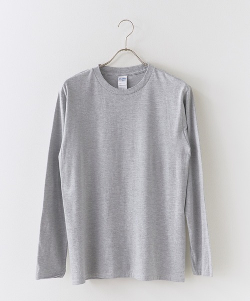 GILDAN(ギルダン)の「GILDAN/ギルダン 5.3oz プレミアムコットン 長袖無地Tシャツ ロングスリーブTee /ロンT 無地カットソー オーバーサイズ 2026年 夏 夏服(Tシャツ/カットソー・メンズ・ホワイト/ブラック/ライトグレー・S/M/L/XL/2XL)」の3枚目の写真