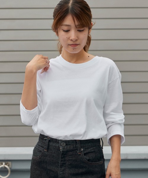 GILDAN(ギルダン)の「GILDAN/ギルダン 5.3oz プレミアムコットン 長袖無地Tシャツ ロングスリーブTee /ロンT 無地カットソー オーバーサイズ 秋 秋服 2026年秋冬(Tシャツ/カットソー・メンズ・ホワイト/ブラック/ライトグレー・S/M/L/XL/2XL)」の13枚目の写真