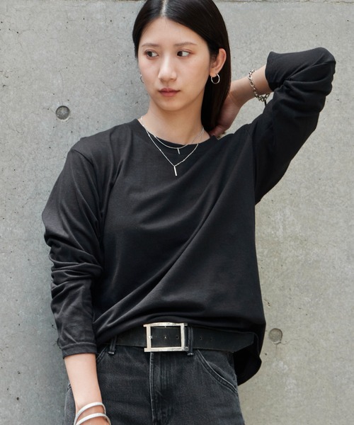 GILDAN(ギルダン)の「GILDAN/ギルダン 5.3oz プレミアムコットン 長袖無地Tシャツ ロングスリーブTee /ロンT 無地カットソー オーバーサイズ 秋 秋服 2026年秋冬(Tシャツ/カットソー・メンズ・ホワイト/ブラック/ライトグレー・S/M/L/XL/2XL)」の18枚目の写真