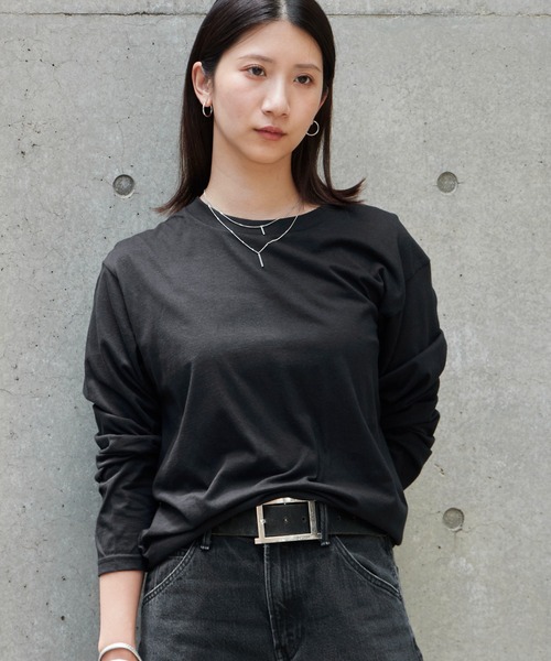 GILDAN(ギルダン)の「GILDAN/ギルダン 5.3oz プレミアムコットン 長袖無地Tシャツ ロングスリーブTee /ロンT 無地カットソー オーバーサイズ 秋 秋服 2026年秋冬(Tシャツ/カットソー・メンズ・ホワイト/ブラック/ライトグレー・S/M/L/XL/2XL)」の19枚目の写真