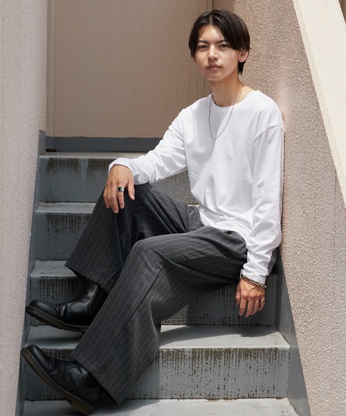 GILDAN(ギルダン)の「GILDAN/ギルダン 5.3oz プレミアムコットン 長袖無地Tシャツ ロングスリーブTee /ロンT 無地カットソー オーバーサイズ 秋 秋服 2026年秋冬(Tシャツ/カットソー・メンズ・ホワイト/ブラック/ライトグレー・S/M/L/XL/2XL)」の9枚目の写真