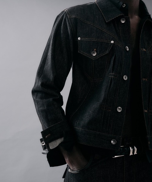 ANDER HUNK(アンダーハンク)の「Western Switch Rigid Denim Jacket/ウエスタンスイッチリジットデニムジャケット(デニムジャケット・メンズ・ブラック/インディゴブルー・LARGE/MEDIUM/SMALL)」の10枚目の写真