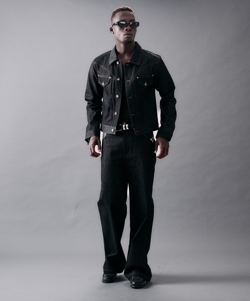 ANDER HUNK(アンダーハンク)の「Western Switch Rigid Denim Jacket/ウエスタンスイッチリジットデニムジャケット(デニムジャケット・メンズ・ブラック/インディゴブルー・LARGE/MEDIUM/SMALL)」の13枚目の写真