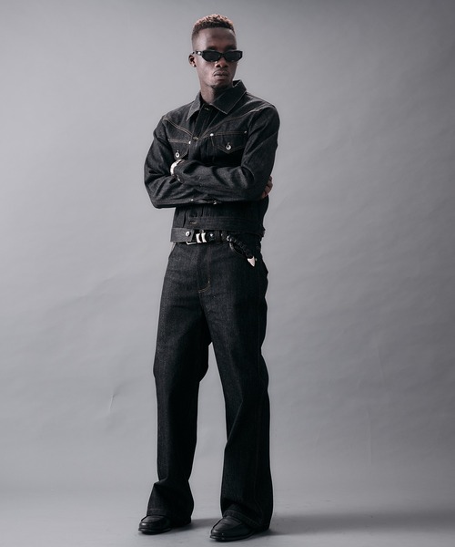 ANDER HUNK(アンダーハンク)の「Western Switch Rigid Denim Jacket/ウエスタンスイッチリジットデニムジャケット(デニムジャケット・メンズ・ブラック/インディゴブルー・LARGE/MEDIUM/SMALL)」の14枚目の写真