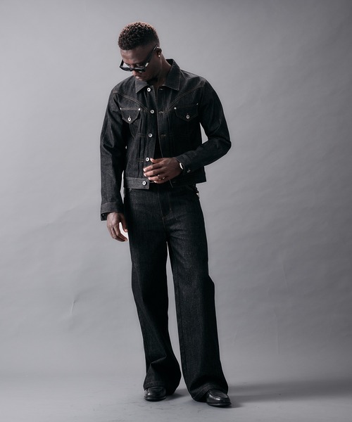 ANDER HUNK(アンダーハンク)の「Western Switch Rigid Denim Jacket/ウエスタンスイッチリジットデニムジャケット(デニムジャケット・メンズ・ブラック/インディゴブルー・LARGE/MEDIUM/SMALL)」の16枚目の写真