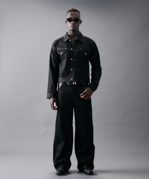 ANDER HUNK(アンダーハンク)の「Western Switch Rigid Denim Jacket/ウエスタンスイッチリジットデニムジャケット(デニムジャケット・メンズ・ブラック/インディゴブルー・LARGE/MEDIUM/SMALL)」の18枚目の写真