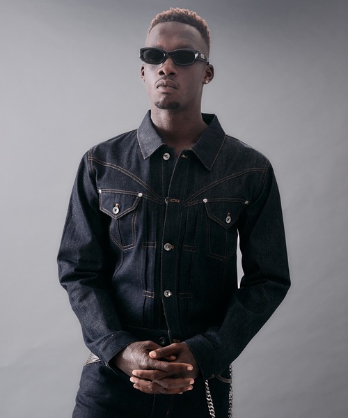 ANDER HUNK(アンダーハンク)の「Western Switch Rigid Denim Jacket/ウエスタンスイッチリジットデニムジャケット(デニムジャケット・メンズ・ブラック/インディゴブルー・LARGE/MEDIUM/SMALL)」の21枚目の写真