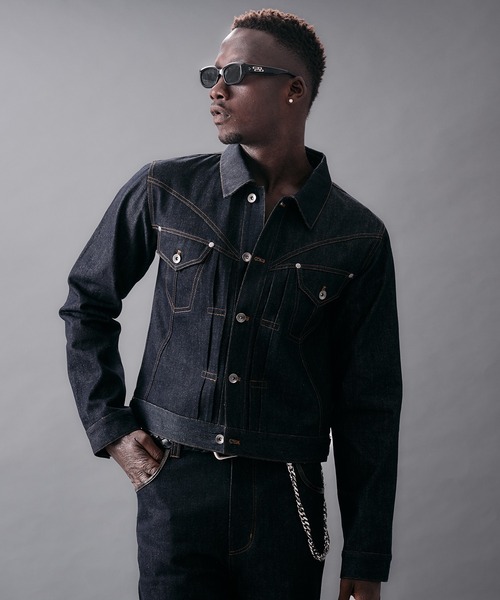 ANDER HUNK(アンダーハンク)の「Western Switch Rigid Denim Jacket/ウエスタンスイッチリジットデニムジャケット(デニムジャケット・メンズ・ブラック/インディゴブルー・LARGE/MEDIUM/SMALL)」の22枚目の写真