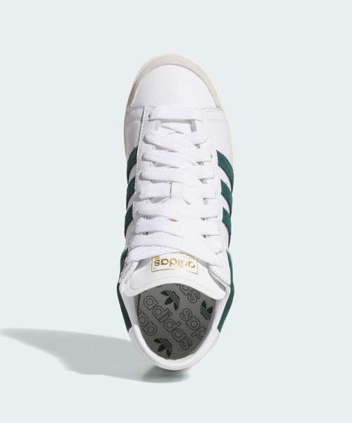 adidas(アディダス)の「ジャバー ハイカット / Jabbar Hi / アディダスオリジナルス adidas Originals(スニーカー・メンズ・ホワイト×グリーン・23.0cm/23.5cm/24.0cm/24.5cm/25.0cm/25.5cm/26.0cm/26.5cm/27.0cm/27.5cm/28.0cm/28.5cm/29.0cm)」の2枚目の写真