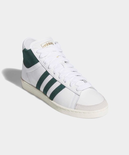adidas(アディダス)の「ジャバー ハイカット / Jabbar Hi / アディダスオリジナルス adidas Originals(スニーカー・メンズ・ホワイト×グリーン・23.0cm/23.5cm/24.0cm/24.5cm/25.0cm/25.5cm/26.0cm/26.5cm/27.0cm/27.5cm/28.0cm/28.5cm/29.0cm)」の4枚目の写真