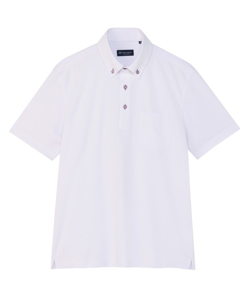 TOKYO SHIRTS(トウキョウシャツ)の「ビズポロ ポロシャツ コンフォートドライ 半袖 メンズ(ポロシャツ・メンズ・パープル・XL/LL/L/M/S)」の1枚目の写真