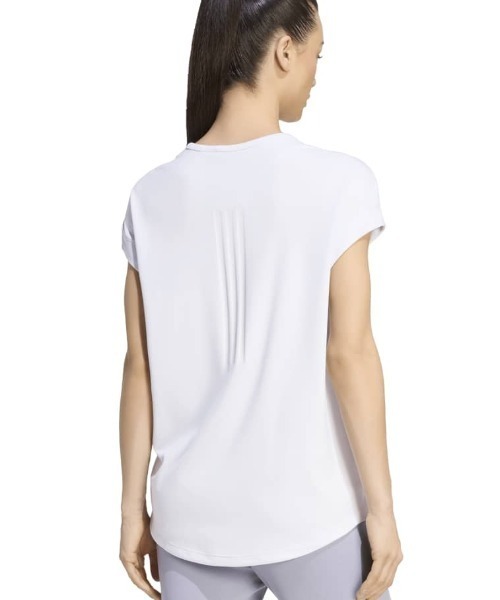 adidas(アディダス)の「adidas アディダス トレーニング フレンチスリーブ Tシャツ(Tシャツ/カットソー・レディース・ブラック/ライラック・L/XL/M)」の3枚目の写真