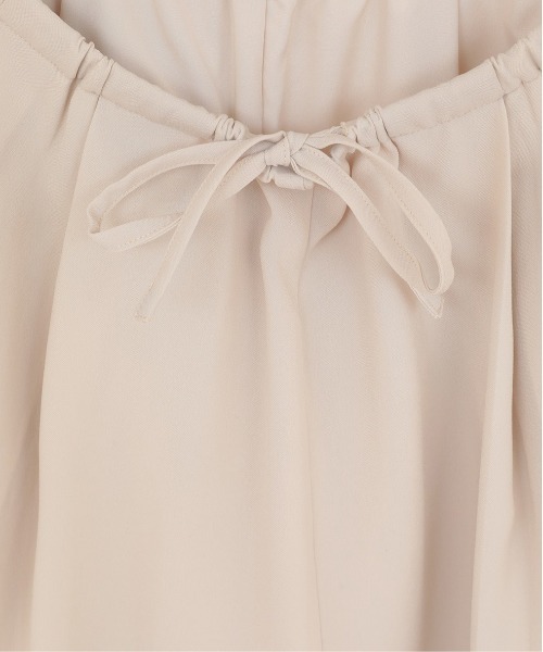 CLANE（クラネ）の「【CLANE/クラネ】 DRAWSTRING LOOSE TUCK PANTS/ルーズタックパンツ（その他パンツ・レディース・ブラウン/ホワイト/ブラック・1/2）」の5枚目の写真