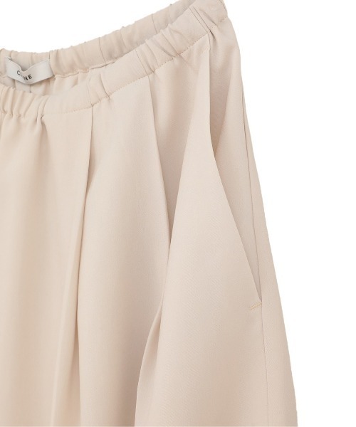 CLANE（クラネ）の「【CLANE/クラネ】 DRAWSTRING LOOSE TUCK PANTS/ルーズタックパンツ（その他パンツ・レディース・ブラウン/ホワイト/ブラック・1/2）」の6枚目の写真