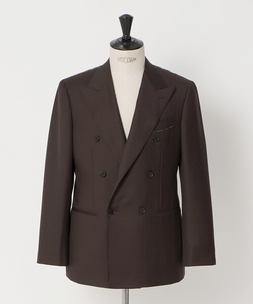 UNITED ARROWS(ユナイテッドアローズ)の「ブラウン シャークスキン ダブル 6ボタン スーツ MCーMODEL ヨコストレッチ(セットアップ・メンズ・ダークブラウン・48/46/44)」の11枚目の写真
