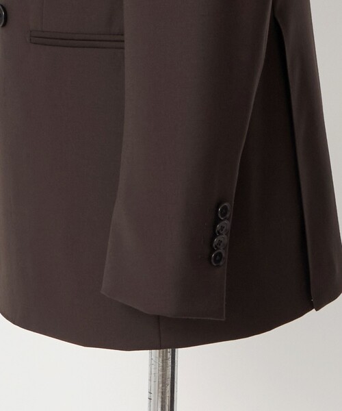 UNITED ARROWS(ユナイテッドアローズ)の「ブラウン シャークスキン ダブル 6ボタン スーツ MCーMODEL ヨコストレッチ(セットアップ・メンズ・ダークブラウン・48/46/44)」の14枚目の写真