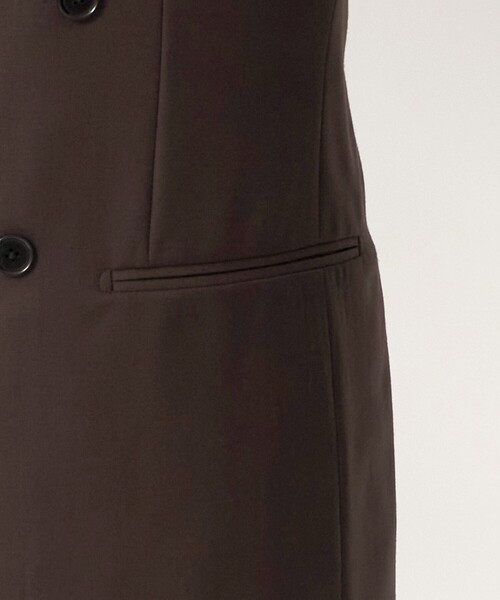 UNITED ARROWS(ユナイテッドアローズ)の「ブラウン シャークスキン ダブル 6ボタン スーツ MCーMODEL ヨコストレッチ(セットアップ・メンズ・ダークブラウン・48/46/44)」の16枚目の写真