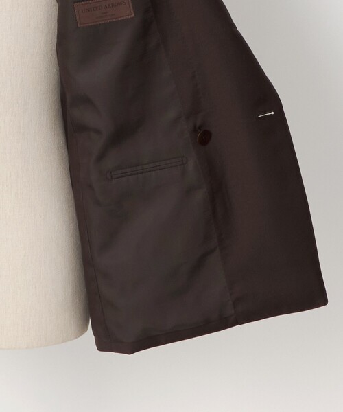 UNITED ARROWS(ユナイテッドアローズ)の「ブラウン シャークスキン ダブル 6ボタン スーツ MCーMODEL ヨコストレッチ(セットアップ・メンズ・ダークブラウン・48/46/44)」の18枚目の写真