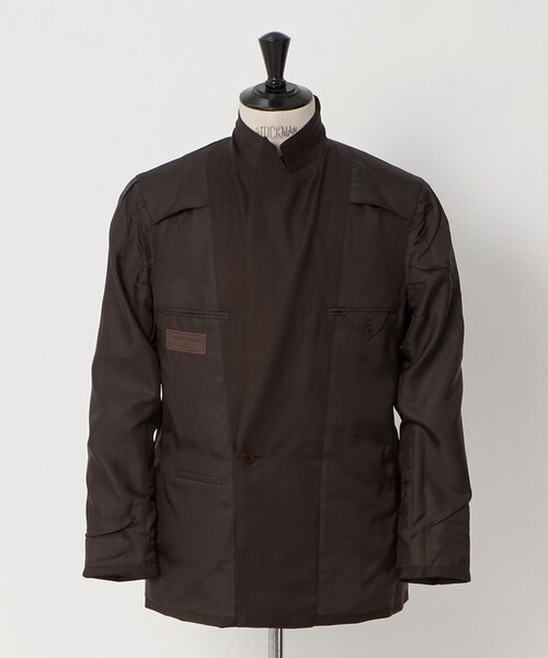 UNITED ARROWS(ユナイテッドアローズ)の「ブラウン シャークスキン ダブル 6ボタン スーツ MCーMODEL ヨコストレッチ(セットアップ・メンズ・ダークブラウン・48/46/44)」の4枚目の写真
