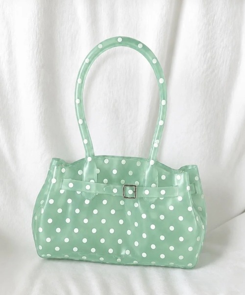 LA VORAGINE(ラ ヴォラジネ)の「ジェリートートバッグドット柄/Jelly bag(トートバッグ・レディース・グリーン/A・FREE)」の20枚目の写真