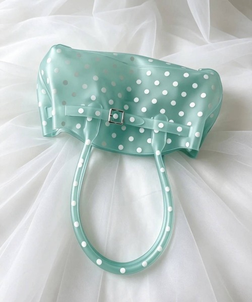 LA VORAGINE(ラ ヴォラジネ)の「ジェリートートバッグドット柄/Jelly bag(トートバッグ・レディース・グリーン/A・FREE)」の21枚目の写真