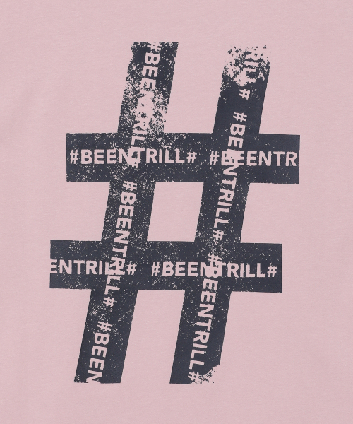 BEENTRILL(ビントリル)の「ウィメンズヴィンテージハッシュタグ半袖Tシャツ(ライトピンク)(Tシャツ/カットソー・レディース・その他・SMALL/X-SMALL)」の3枚目の写真