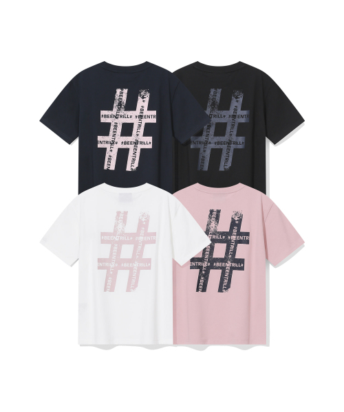 BEENTRILL(ビントリル)の「ウィメンズヴィンテージハッシュタグ半袖Tシャツ(ライトピンク)(Tシャツ/カットソー・レディース・その他・SMALL/X-SMALL)」の4枚目の写真