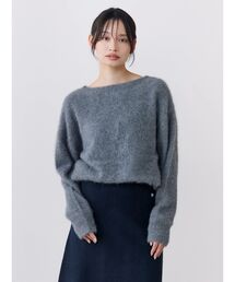 FOX×CASHMERE Vネックニット