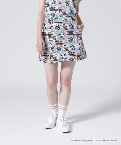 Jack Bunny!!（ジャックバニー）の「【Jack Bunny!!】【ドラえもん】ストレッチミニリップ 総柄スカート（スカート・レディース・ネイビー/オレンジ・LARGE/SMALL/MEDIUM）」の15枚目の写真