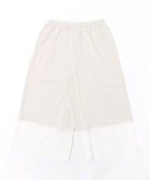 サークルスカラップケミカルレース＋コットン天竺　ペチパンツ