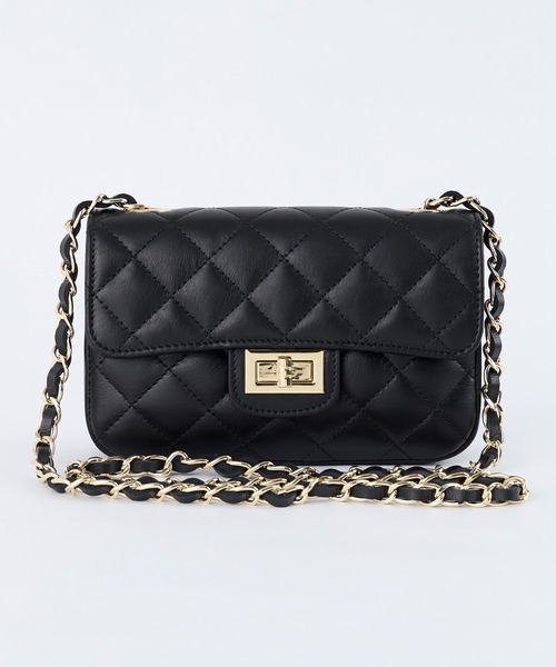 AULENTTI(オウレンティ)の「【AULENTTI】レザーキルティングミニバッグ-Shoulder Bag(ショルダーバッグ・レディース・ブラック・FREE)」の20枚目の写真