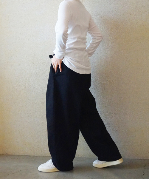 JOURNAL STANDARD LUXE(ジャーナルスタンダード ラックス)の「テレコ プルオーバー(Tシャツ/カットソー・レディース・ネイビー/ブラック/ホワイト・FREE)」の7枚目の写真