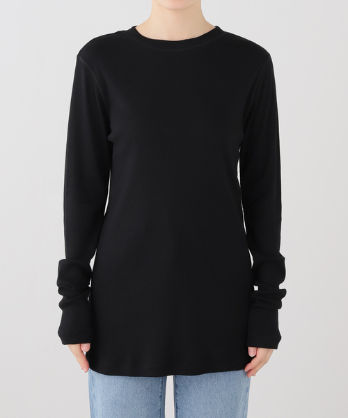 JOURNAL STANDARD LUXE(ジャーナルスタンダード ラックス)の「テレコ プルオーバー(Tシャツ/カットソー・レディース・ネイビー/ブラック/ホワイト・FREE)」の9枚目の写真