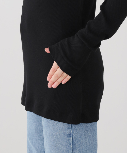 JOURNAL STANDARD LUXE(ジャーナルスタンダード ラックス)の「テレコ プルオーバー(Tシャツ/カットソー・レディース・ネイビー/ブラック/ホワイト・FREE)」の13枚目の写真