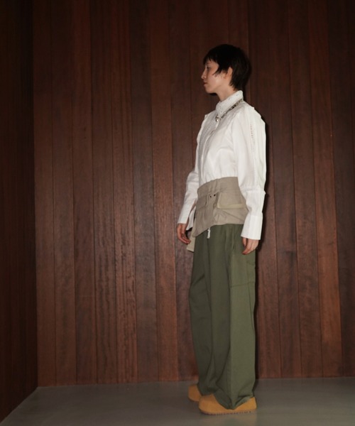 chuclla(チュクラ)の「レースカラー ステッチブラウス chw26a108(シャツ/ブラウス・レディース・ホワイト/ブラック・FREE)」の11枚目の写真