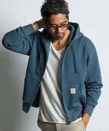 The DUFFER of ST.GEORGE | WAFFLE ZIP HOODIE:ワッフル ジップ フーディー / フルジップパーカー(パーカー)