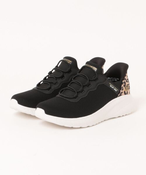 SKECHERS(スケッチャーズ)の「【SKECHERS】スケッチャーズ Slip-Ins: BOBS SQUAD CHAOS - SEIZE THE HOUR(スリップインズ:ボブス スポート スクワッド カオス - シーズ ジ アワー)バンジーレーススニーカー 117499(スニーカー・レディース・ブラック・25.0cm/24.5cm/24.0cm/23.5cm/23.0cm)」の1枚目の写真