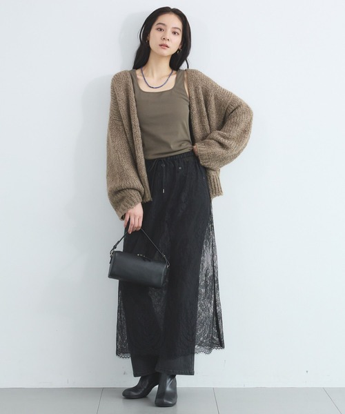 TRICOTS JEAN MARC（トリコットジーンマルク）の「BARNYARDSTORM / TRICOTS JEAN MARC / Vネックカーディガン（カーディガン/ボレロ・レディース・グレー/モカ/イエロー・FREE）」の10枚目の写真