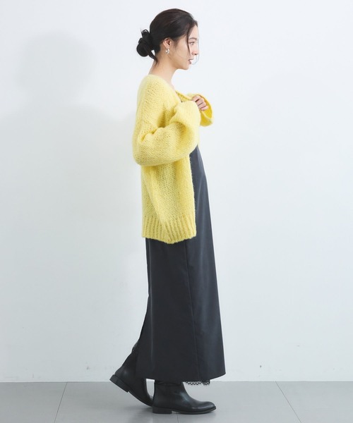 TRICOTS JEAN MARC（トリコットジーンマルク）の「BARNYARDSTORM / TRICOTS JEAN MARC / Vネックカーディガン（カーディガン/ボレロ・レディース・グレー/モカ/イエロー・FREE）」の17枚目の写真