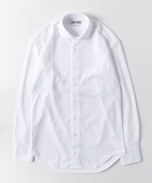 Perfect Suit FActory(パーフェクトスーツファクトリー)の「【アイシャツ累計販売枚数1100万枚突破】長袖アイシャツ 完全ノーアイロン/速乾/抗菌防臭 チェック柄 カッタウェイ(ビジネスシャツ・メンズ・ホワイト・首回り43cm-裄丈86cm/首回り41cm-裄丈84cm/首回り45cm-裄丈86cm/首回り39cm-裄丈80cm/首回り39cm-裄丈82cm/首回り41cm-裄丈82cm/首回り37cm-裄丈80cm)」の2枚目の写真