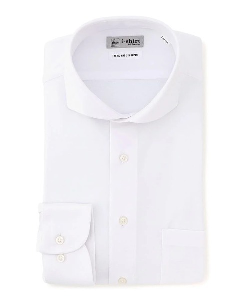 Perfect Suit FActory(パーフェクトスーツファクトリー)の「【アイシャツ累計販売枚数1100万枚突破】長袖アイシャツ 完全ノーアイロン/速乾/抗菌防臭 チェック柄 カッタウェイ(ビジネスシャツ・メンズ・ホワイト・首回り43cm-裄丈86cm/首回り41cm-裄丈84cm/首回り45cm-裄丈86cm/首回り39cm-裄丈80cm/首回り39cm-裄丈82cm/首回り41cm-裄丈82cm/首回り37cm-裄丈80cm)」の4枚目の写真