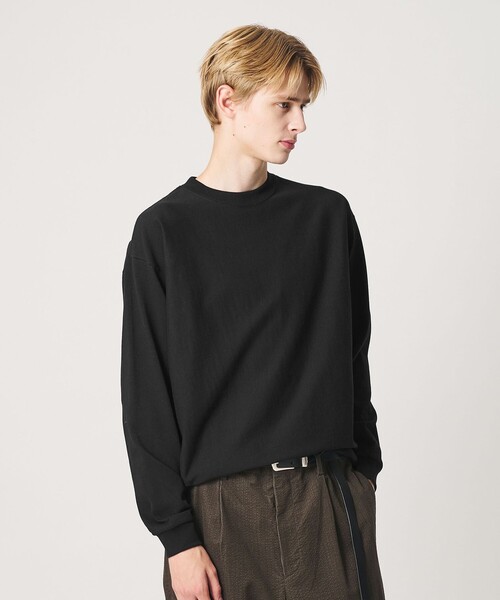 BEAUTY&YOUTH UNITED ARROWS(ビューティーアンドユースユナイテッドアローズ)の「”THE HEAVY”10oz ヘビー ワイド クルーネック カットソー(Tシャツ/カットソー・メンズ・ライトグレー/ブラック/ホワイト/イエロー・S/XL/M/L/XXL)」の1枚目の写真