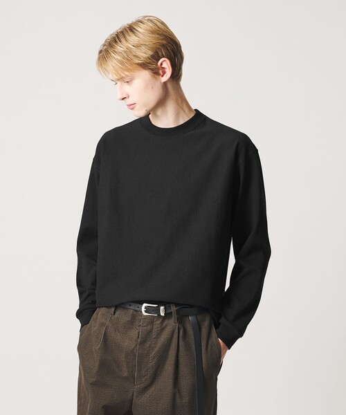 BEAUTY&YOUTH UNITED ARROWS(ビューティーアンドユースユナイテッドアローズ)の「”THE HEAVY”10oz ヘビー ワイド クルーネック カットソー(Tシャツ/カットソー・メンズ・ライトグレー/ブラック/ホワイト/イエロー・S/XL/M/L/XXL)」の8枚目の写真