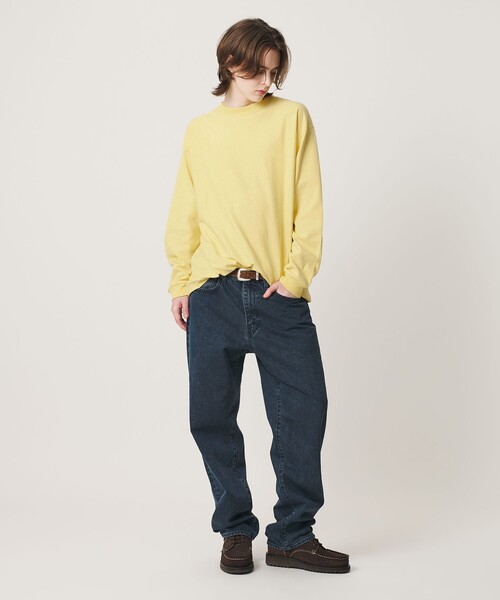 BEAUTY&YOUTH UNITED ARROWS(ビューティーアンドユースユナイテッドアローズ)の「”THE HEAVY”10oz ヘビー ワイド クルーネック カットソー(Tシャツ/カットソー・メンズ・ライトグレー/ブラック/ホワイト/イエロー・S/XL/M/L/XXL)」の11枚目の写真