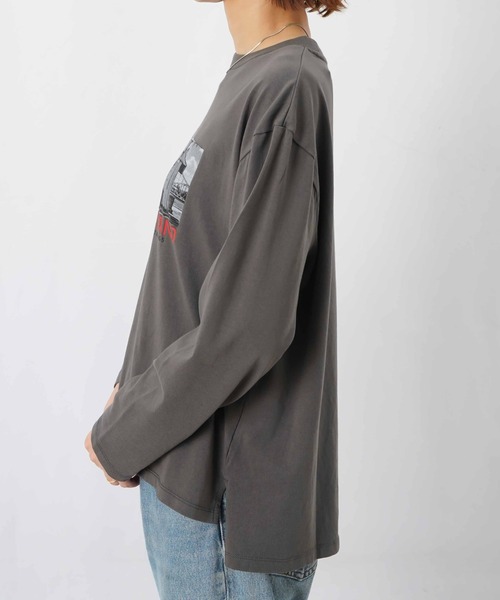LUCA/LADY LUCK LUCA（ルカ/レディラックルカ）の「LC/LLL フォトプリントロンT（Tシャツ/カットソー・レディース・チャコールグレー/オフホワイト/ブラック・FREE）」の21枚目の写真